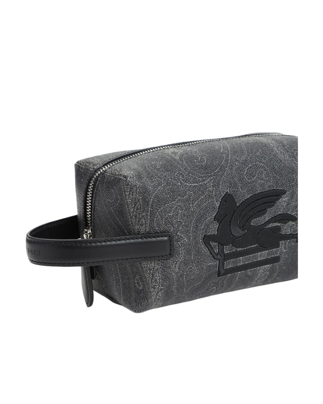 Etro Top Zipped Clutch Bag in Gray for Men | Lyst