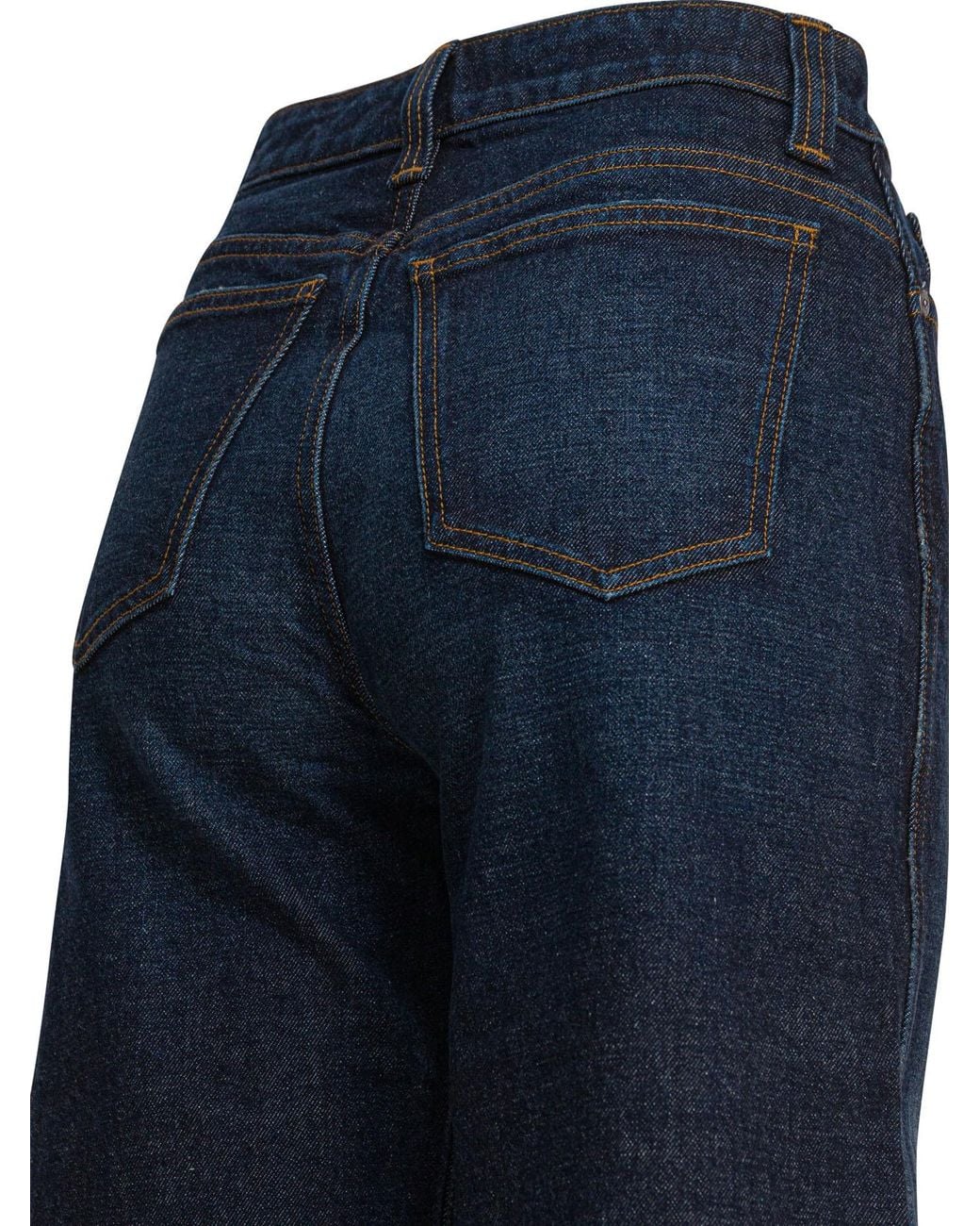 Khaite Blue Wide-Leg High-Waist Jeans