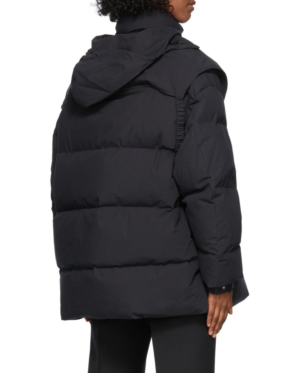 Bottega Veneta Black Padded High Neck Jacket
