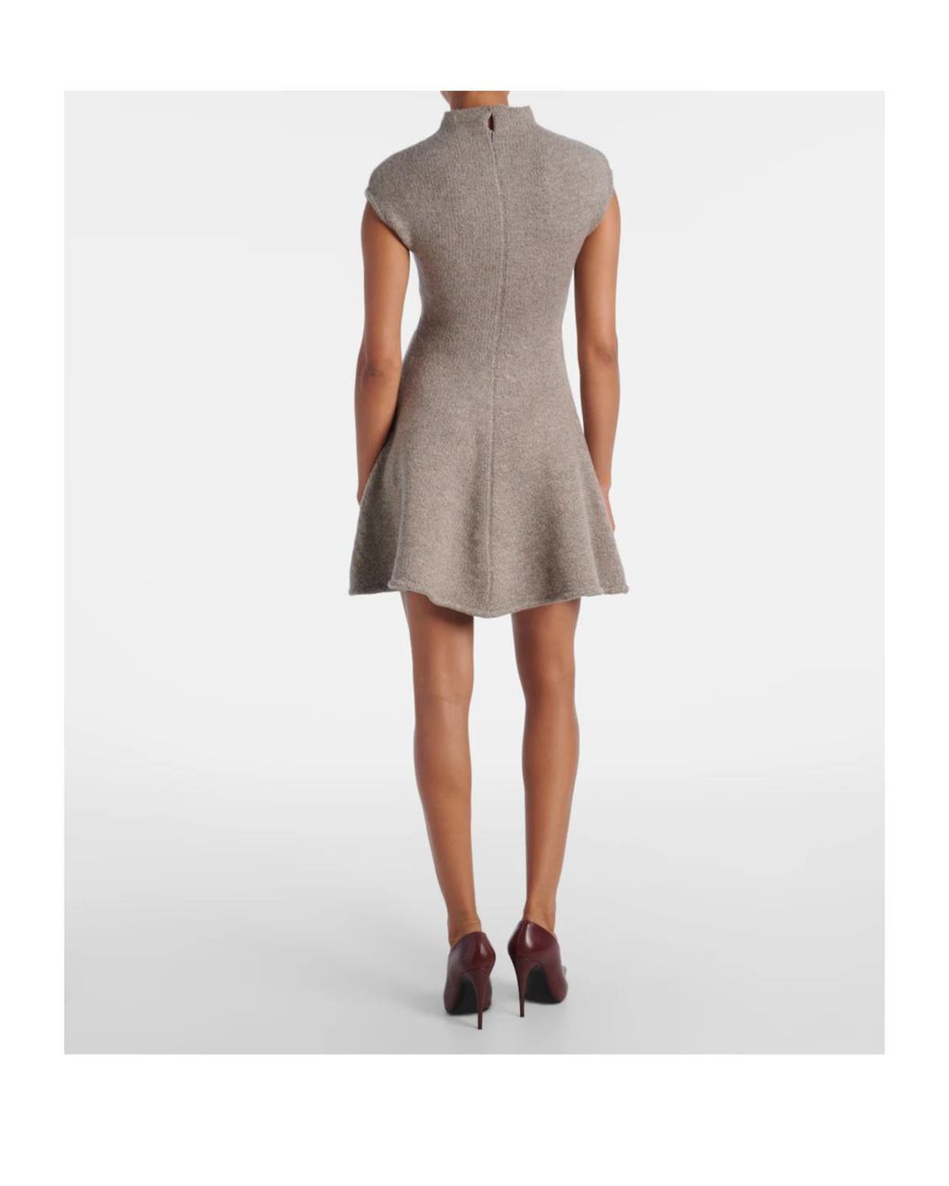 Magda Butrym Gray Cashmere-Blend Minidress