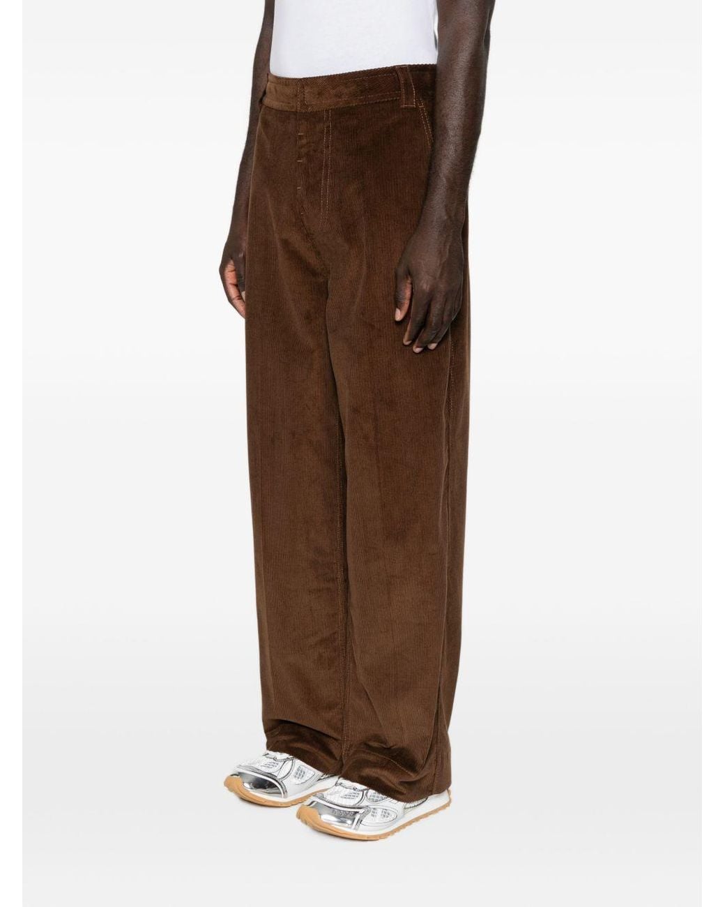 AMI Brown Ami Straight-Leg Corduroy Pants for men