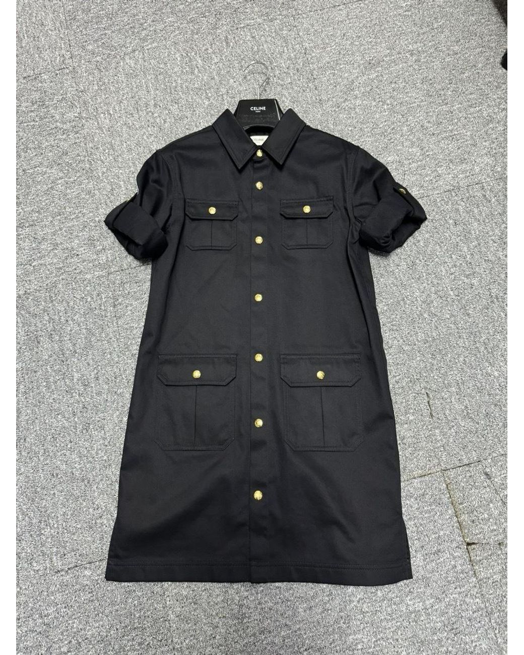 Céline Black Reporter Mini Dress