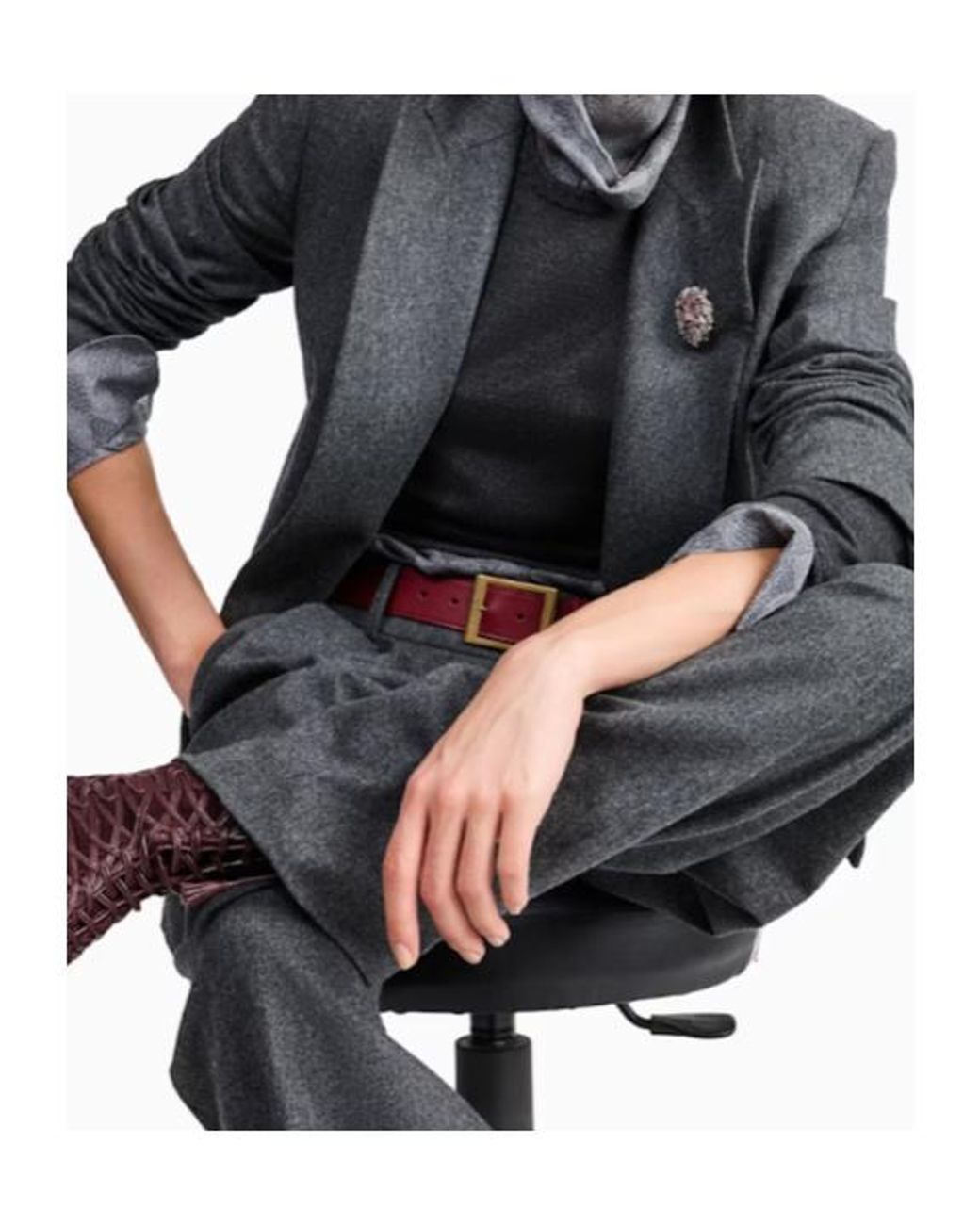 Giorgio Armani Blue Double-Breasted Jacket