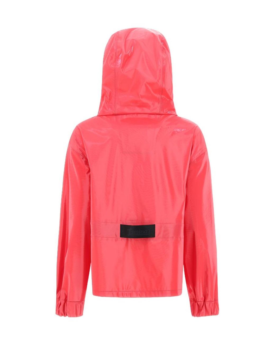 Herno Red Drawstring Hooded Jacket