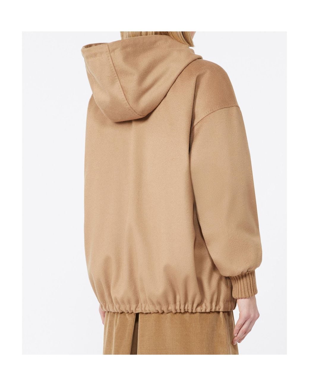 Max Mara Natural Studio Drawstring Long-Sleeved Coat