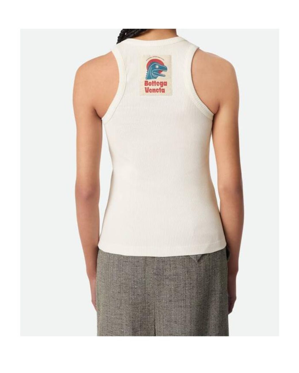 Bottega Veneta Multicolor Cotton Rib Jersey Tank Top