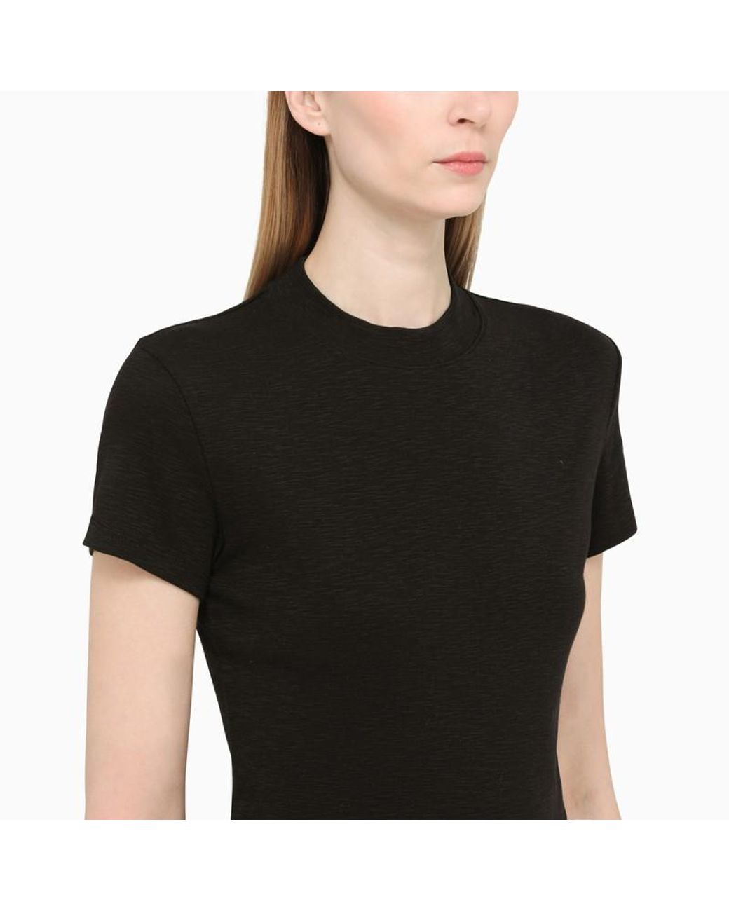 Vince Black Logo Short-Sleeved T-Shirt