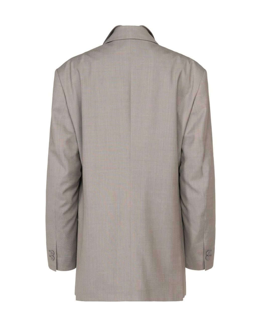 Issey Miyake Gray Double-Breasted Jacket