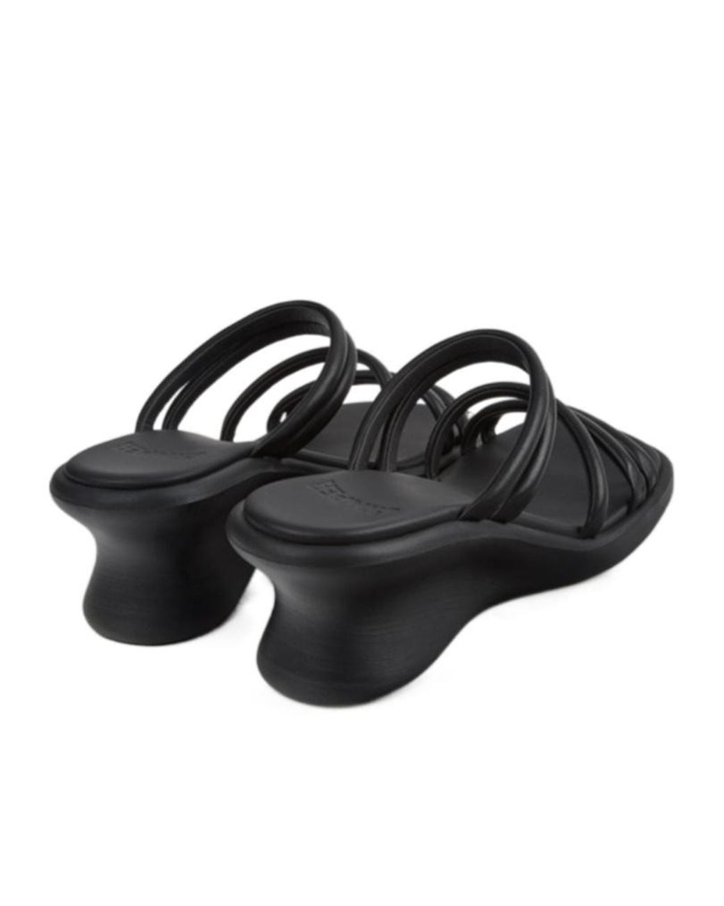 Camper Black Louise Leather Sandals
