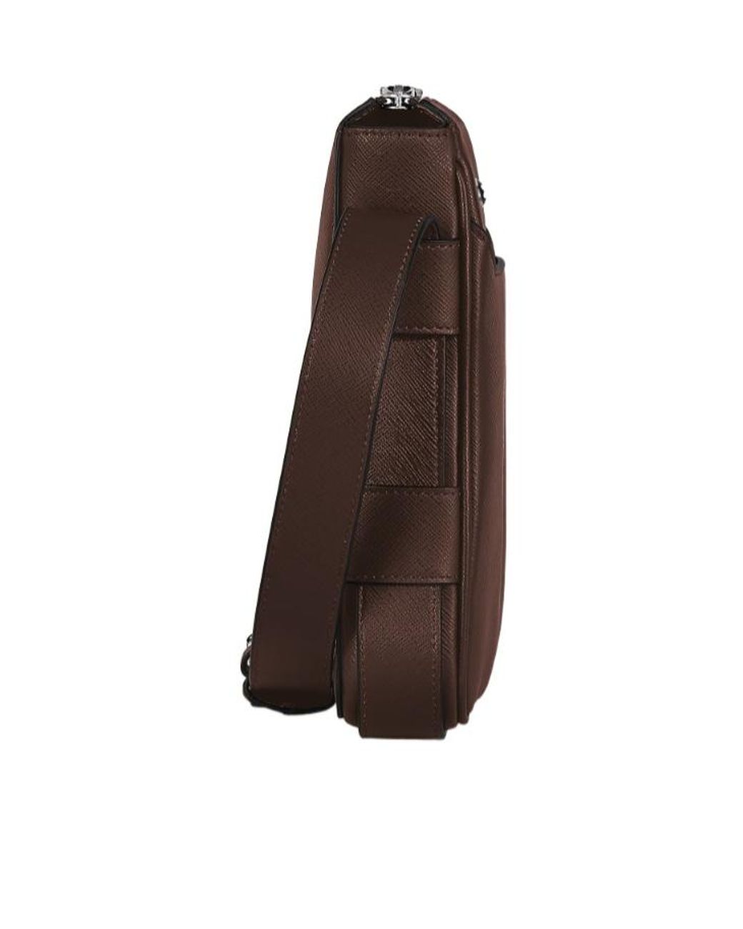 Montblanc Brown Vertical Belt Messenger Bag for men