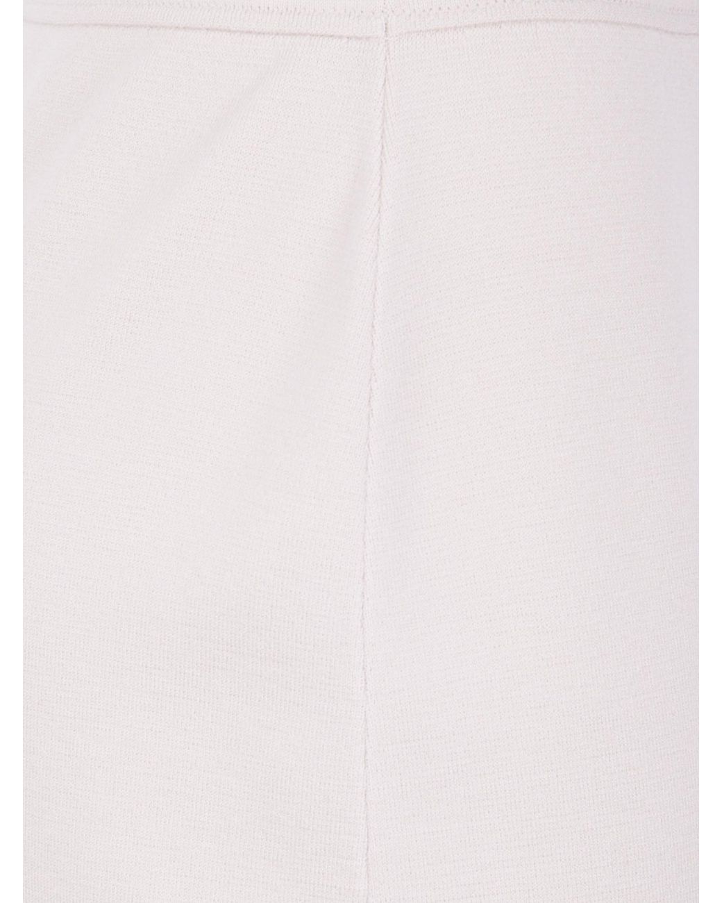 D.exterior White Merinos Comfort Short Skirt