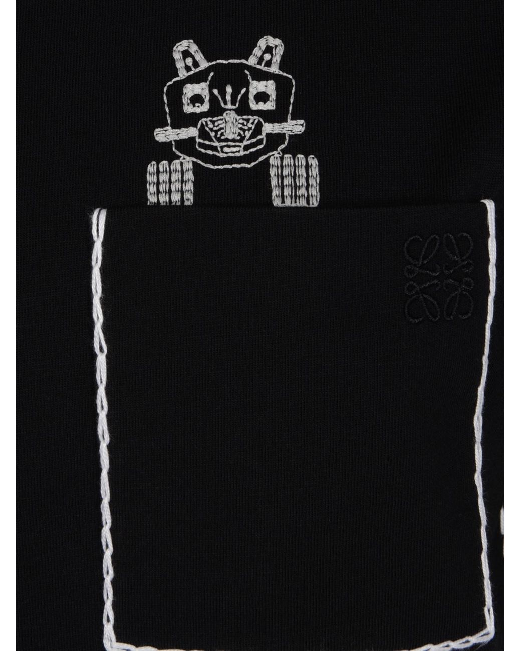 Loewe Black X Louis Wain Stretch-Cotton T-Shirt
