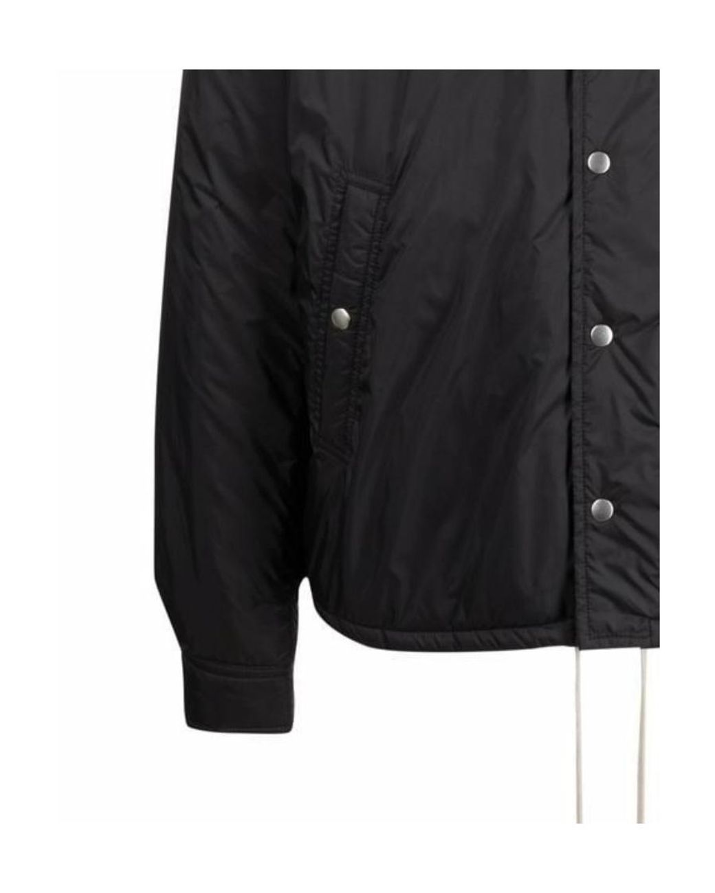 Rick Owens Black Padded Collared Jacket for men