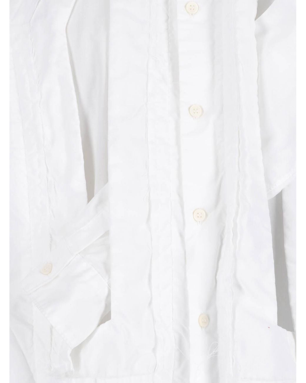 Comme des Garçons White Comme Des Garçons Homme Plus Crinkled Effect Shirt