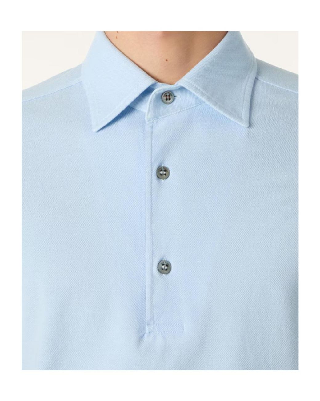 Loro Piana Blue Brenna Polo Shirt for men