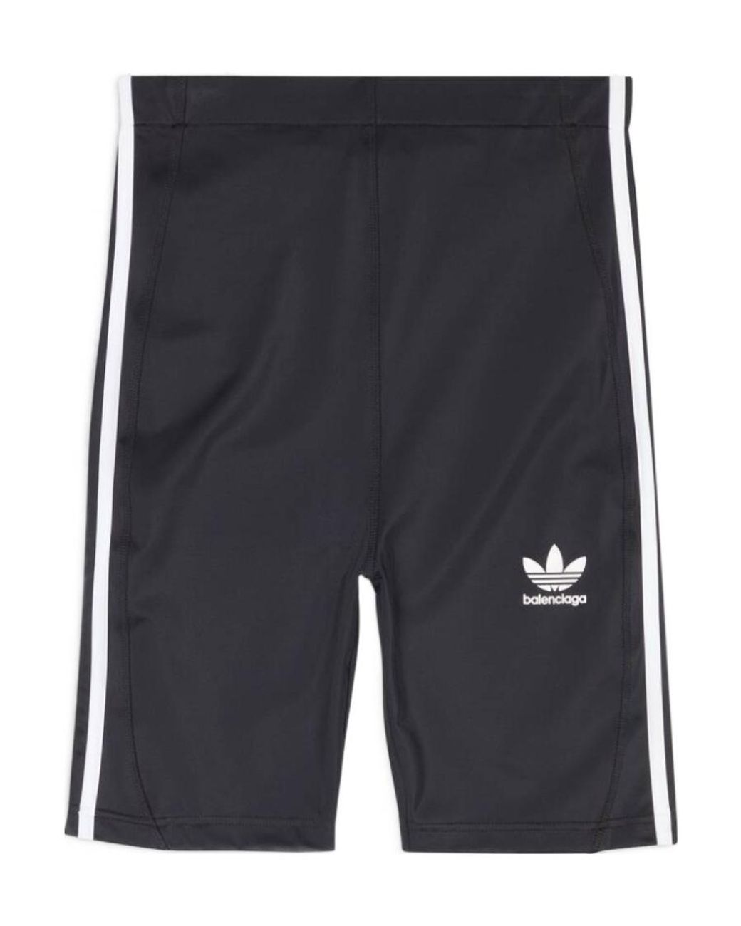 Balenciaga Gray X Adidas Logo Printed Biker Shorts
