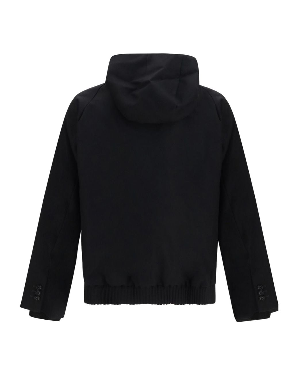 Sacai Blue Zip-Up Hooded Jacket for men