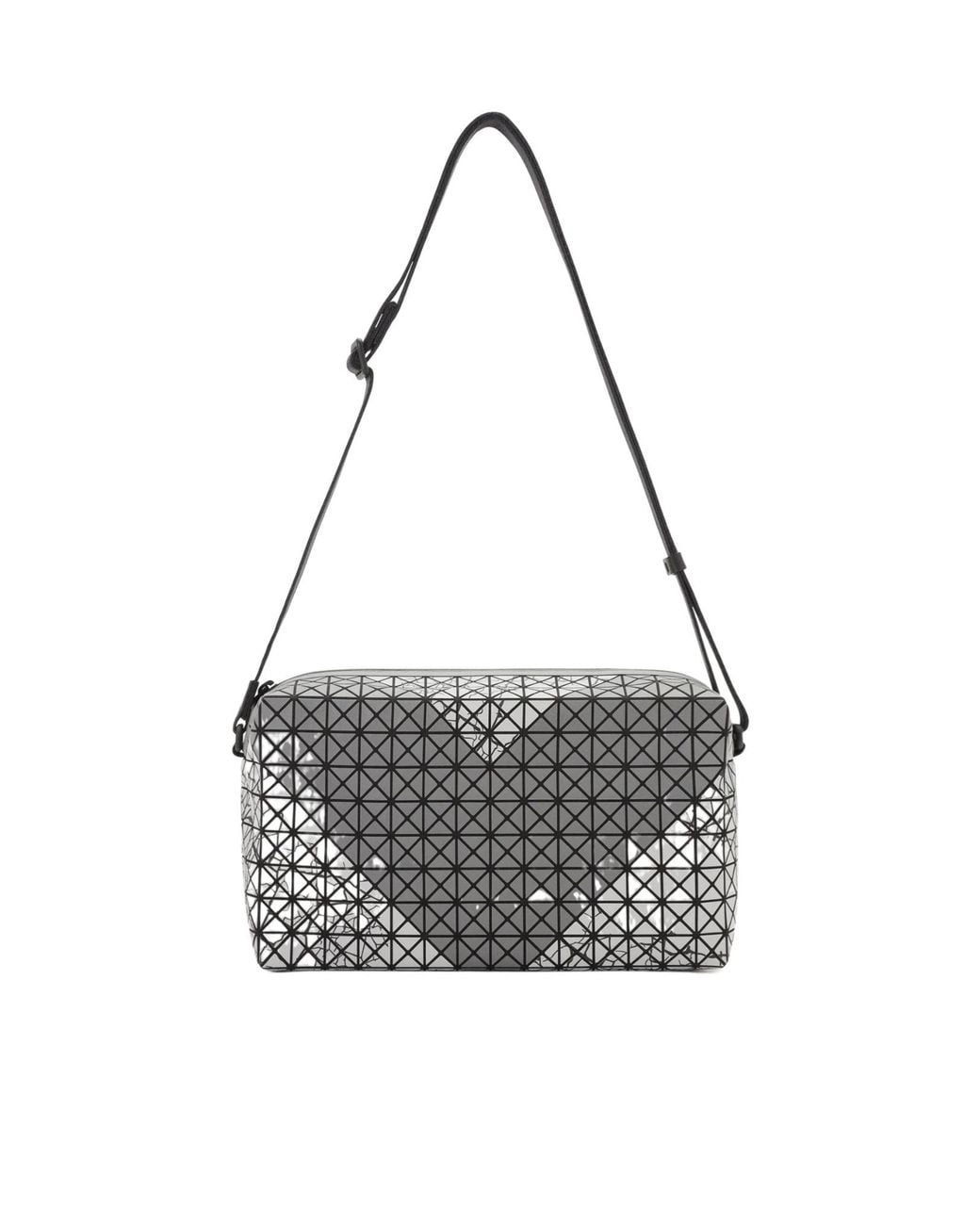 Issey Miyake White Geometric-Patterned Shoulder Bag for men