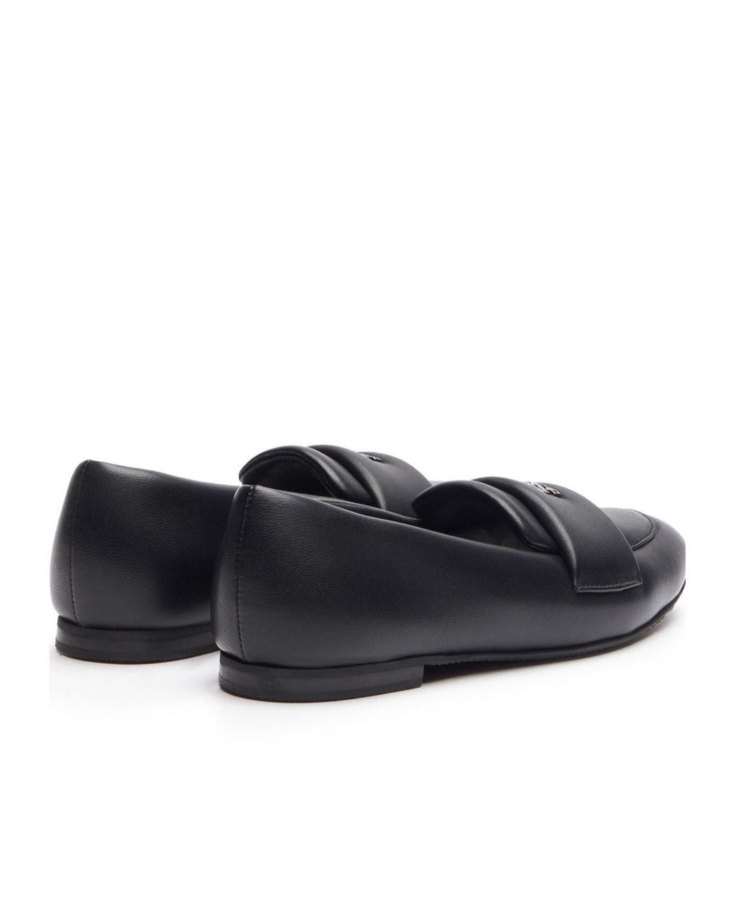 Casadei Black Puff Loafers