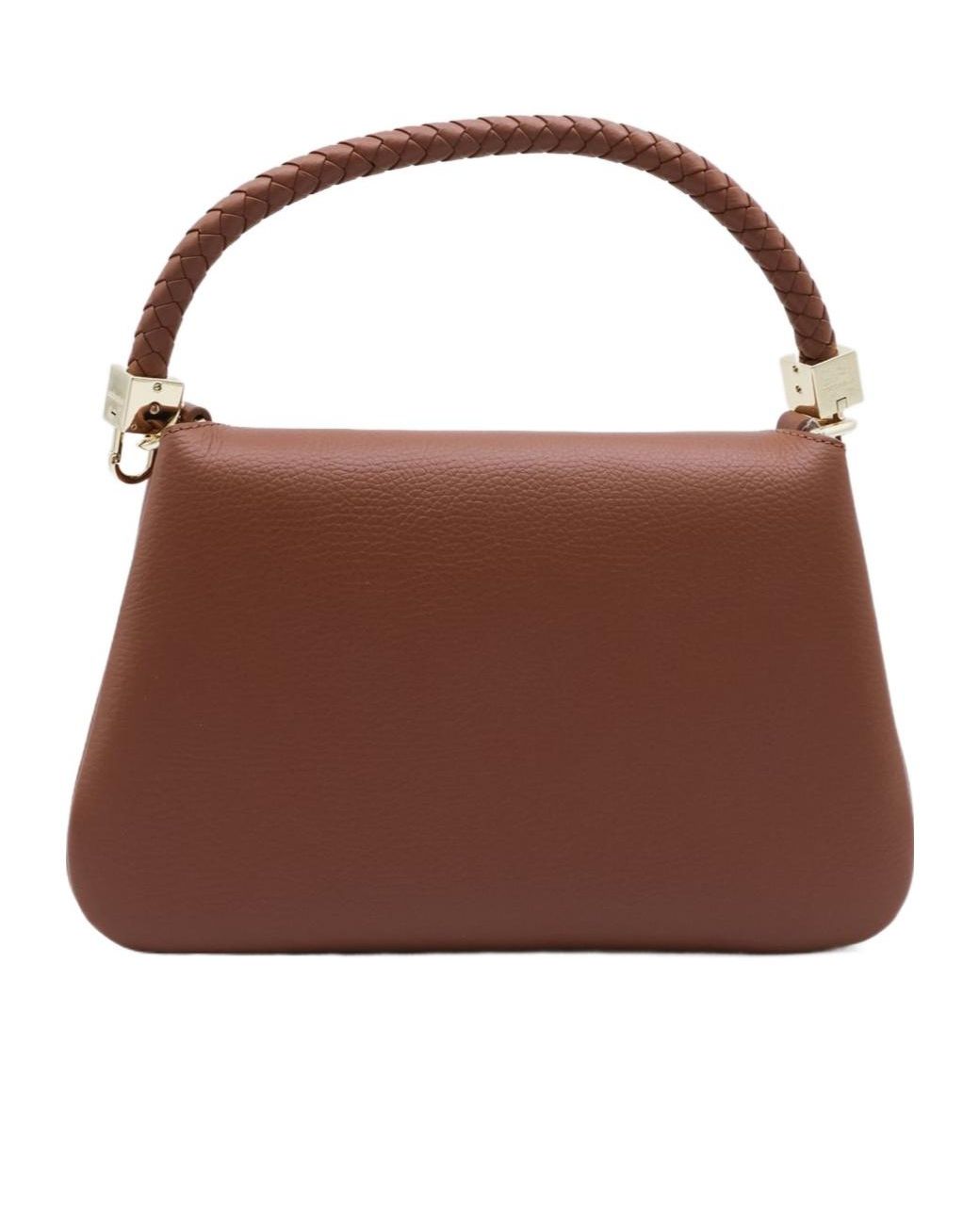 Coccinelle Brown Tiggy Logo Stamp Small Shoulder Bag