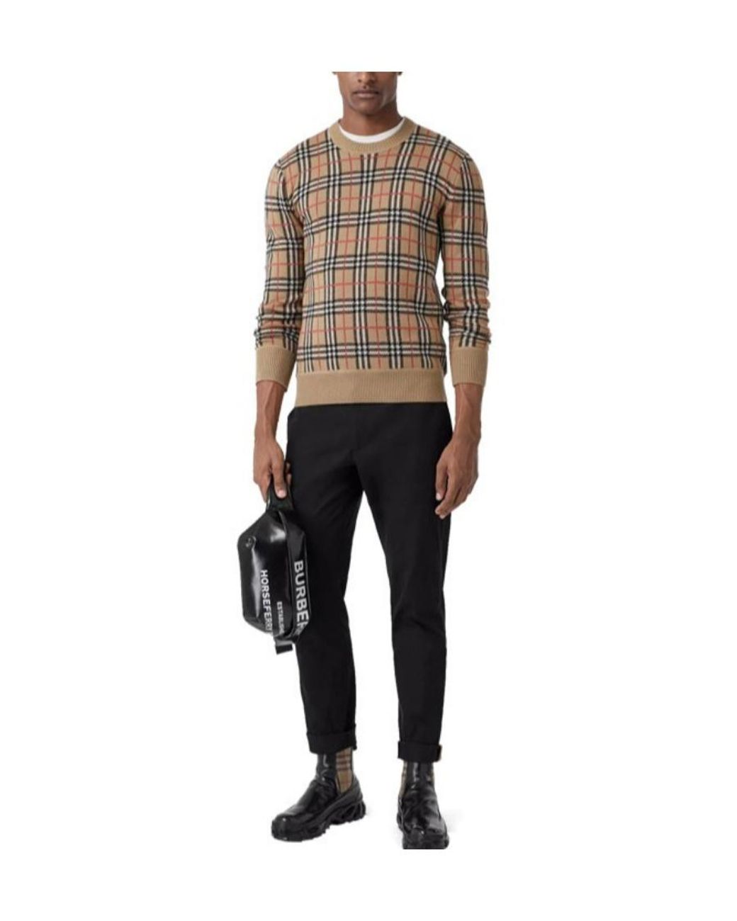 Burberry Black Slim-Fit Chino Pants for men