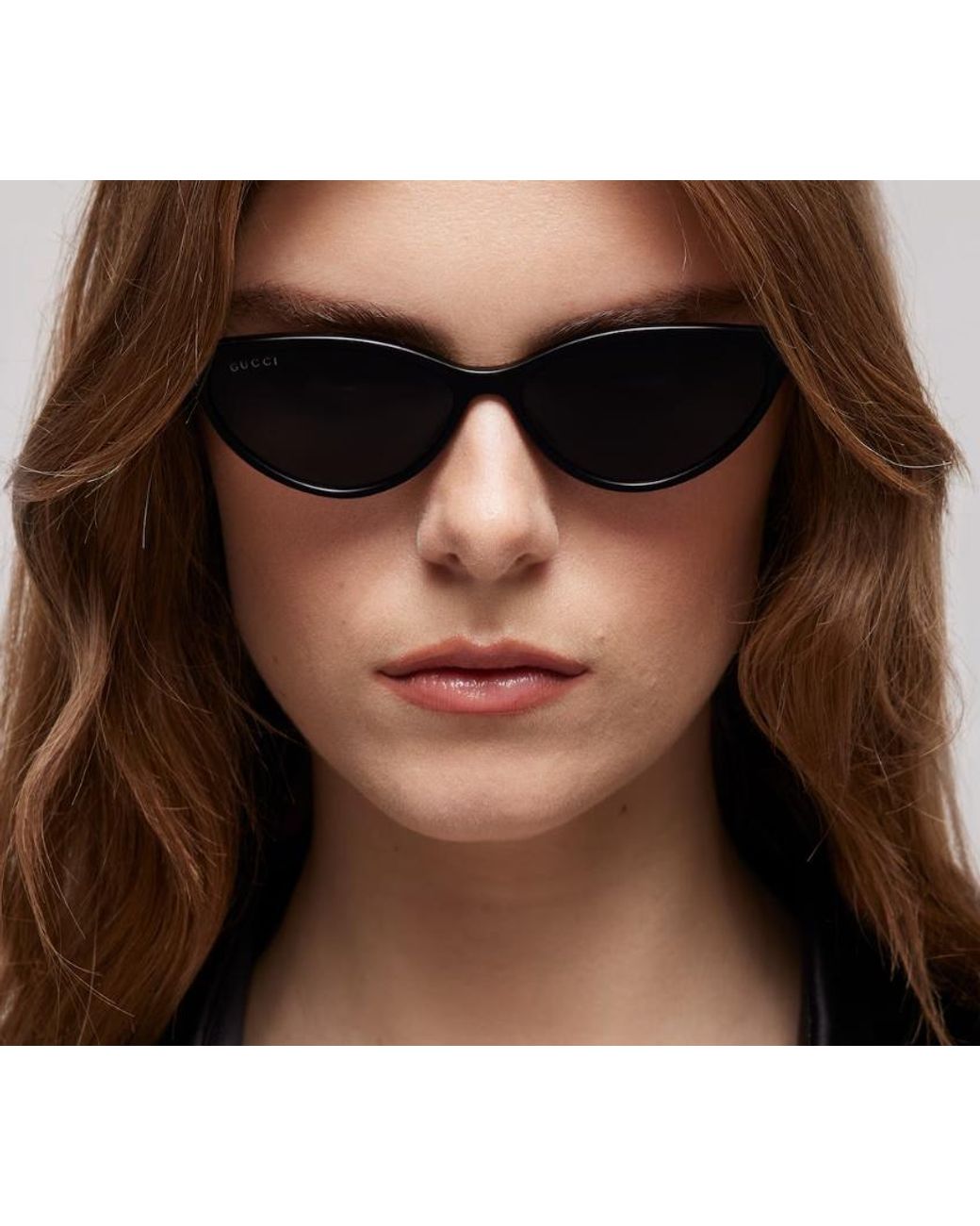 Gucci White Cat-Eye Frame Sunglasses