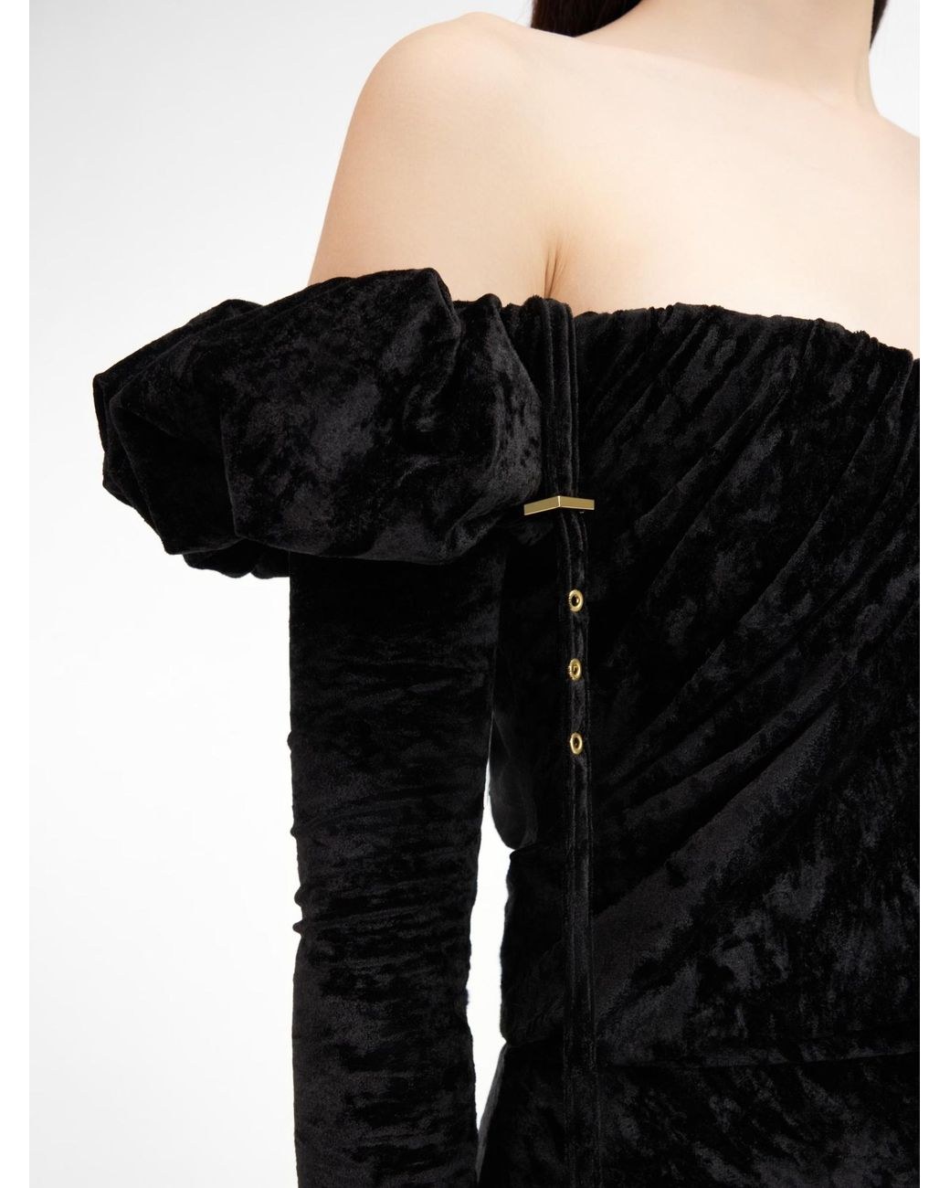 Jacquemus Black Short Pendant Mini Dress