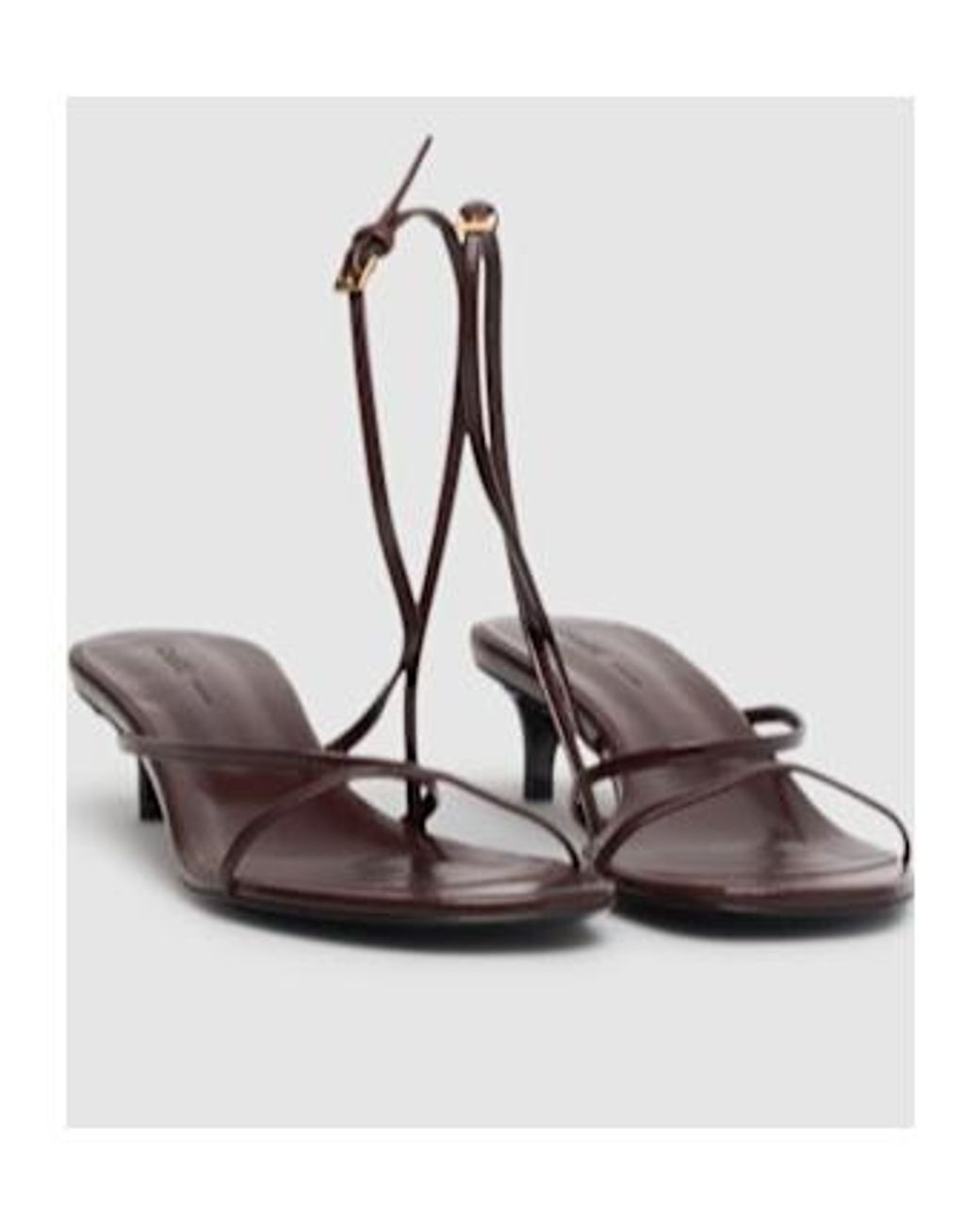Khaite White Letter Detail High-Heeled Sandals