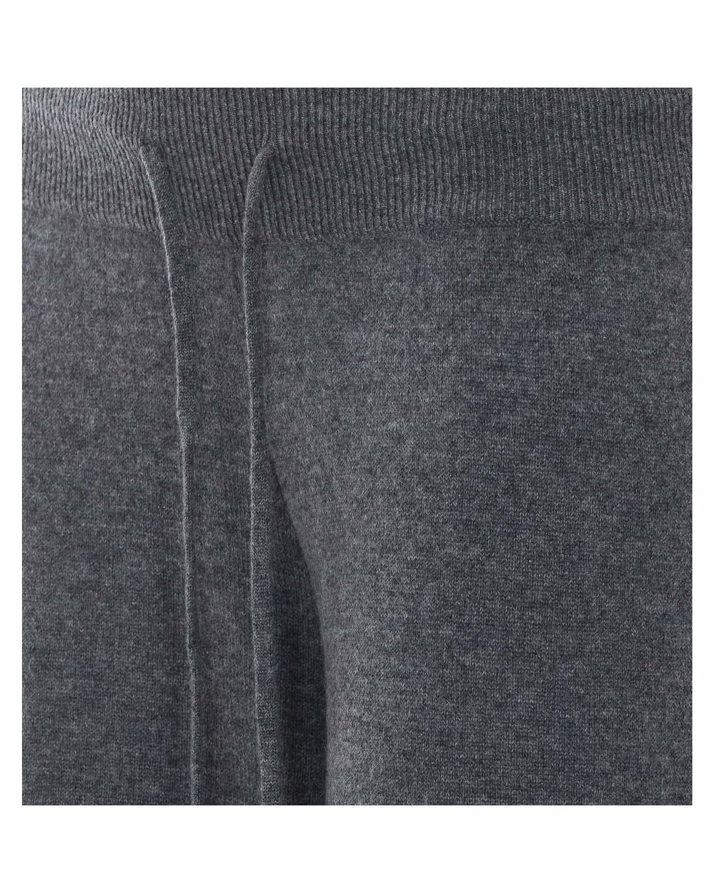 Lisa Yang Gray Sofi Wide-Leg Drawstring Pants