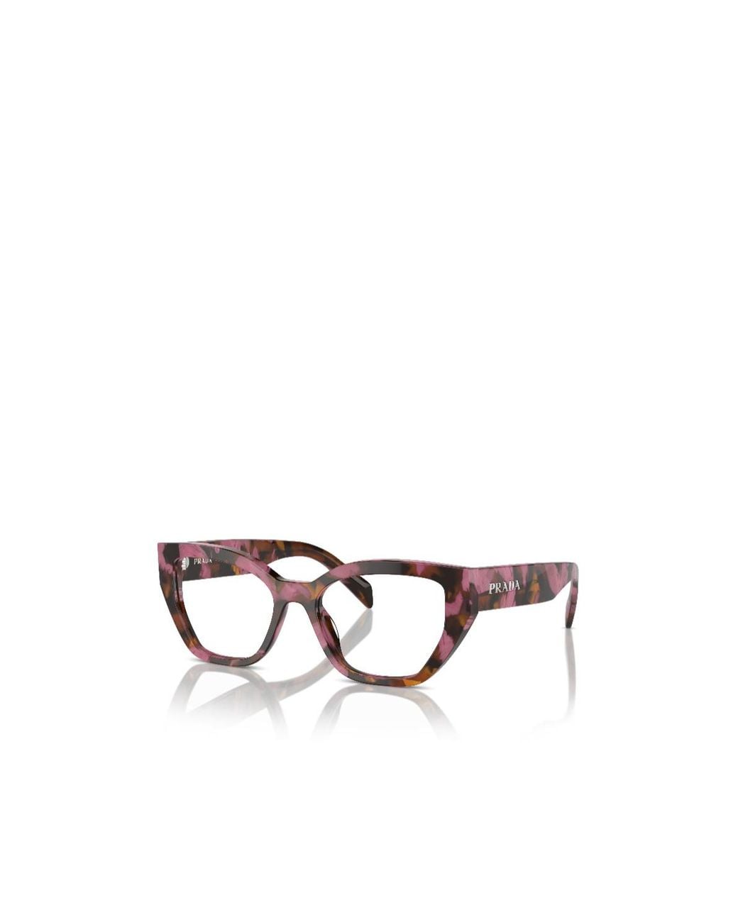 Prada White Eyewear Cat-Eye Glasses