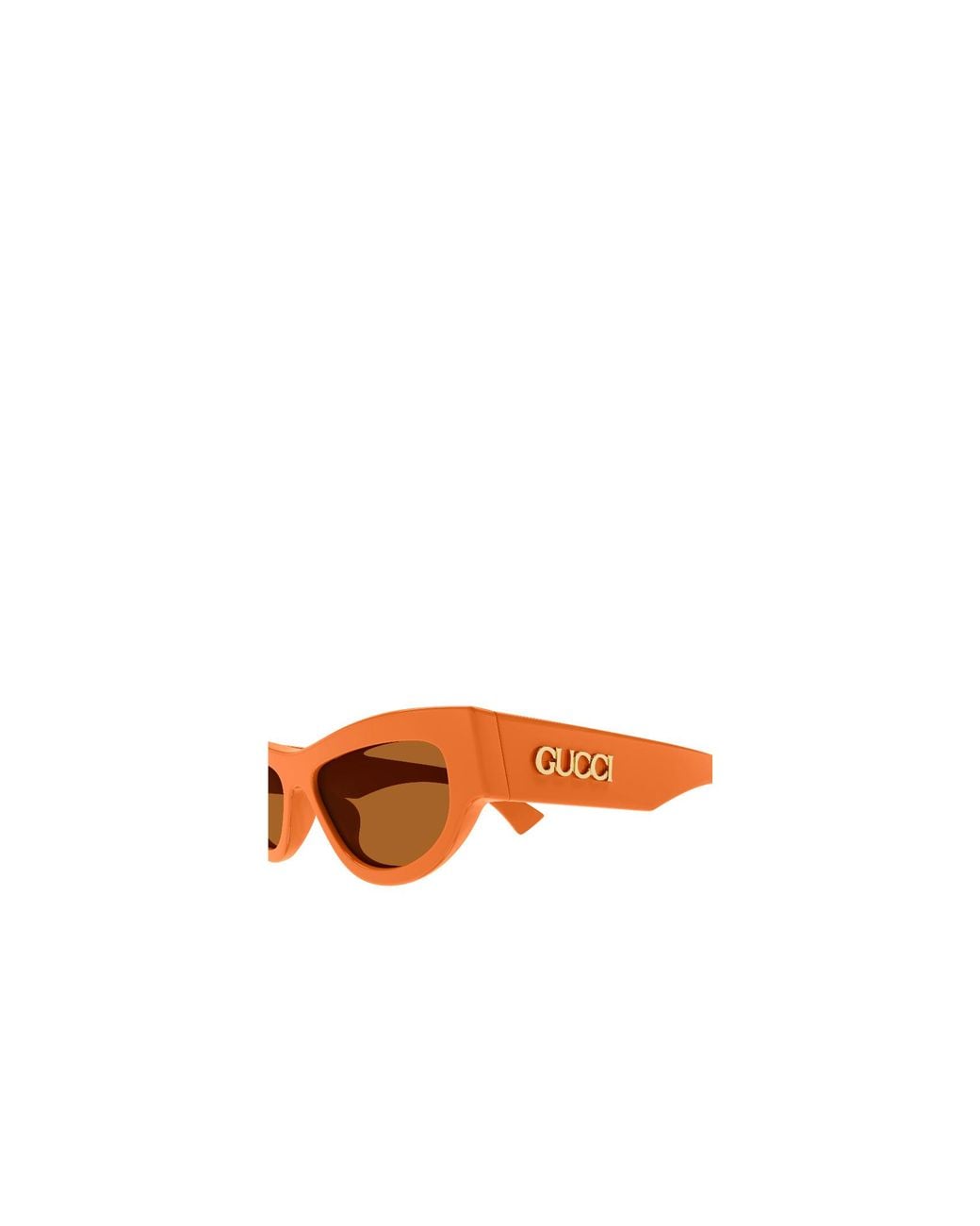 Gucci Orange Eyewear Cat Eye Frame Sunglasses