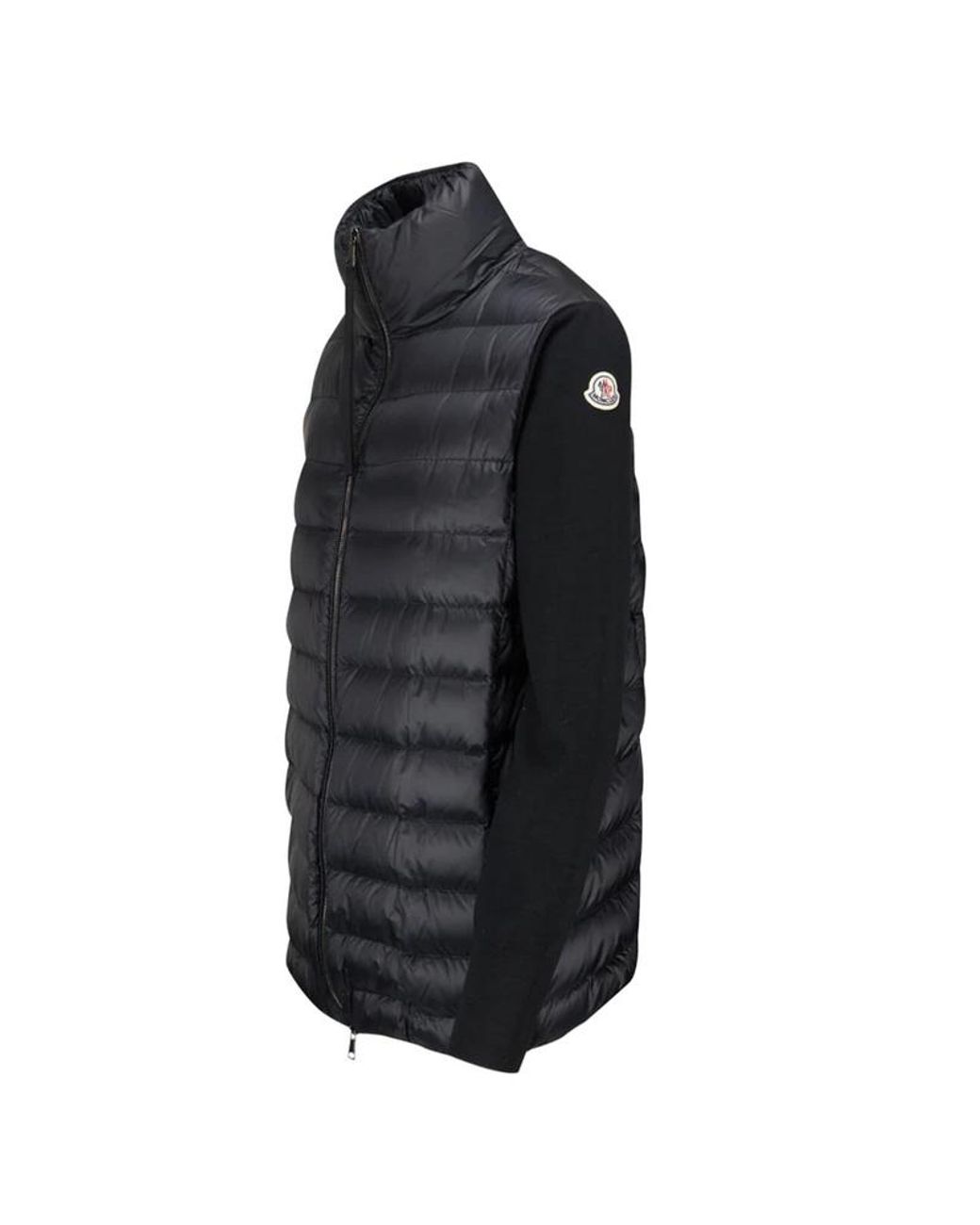 Moncler Black Logo Patch Down Jacket