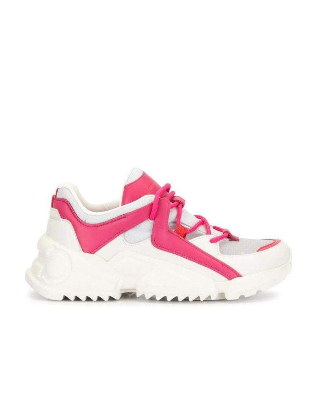 Ferragamo Pink Logo Casual Sneakers