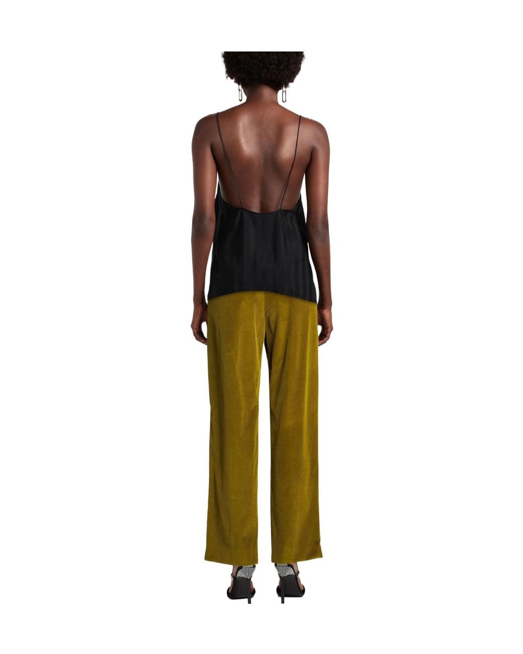 Weekend by Maxmara Green Plain Casual Trousers