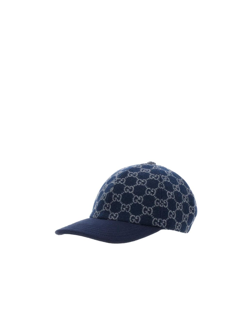 Gucci Blue Gg Embroidered Baseball Hat for men