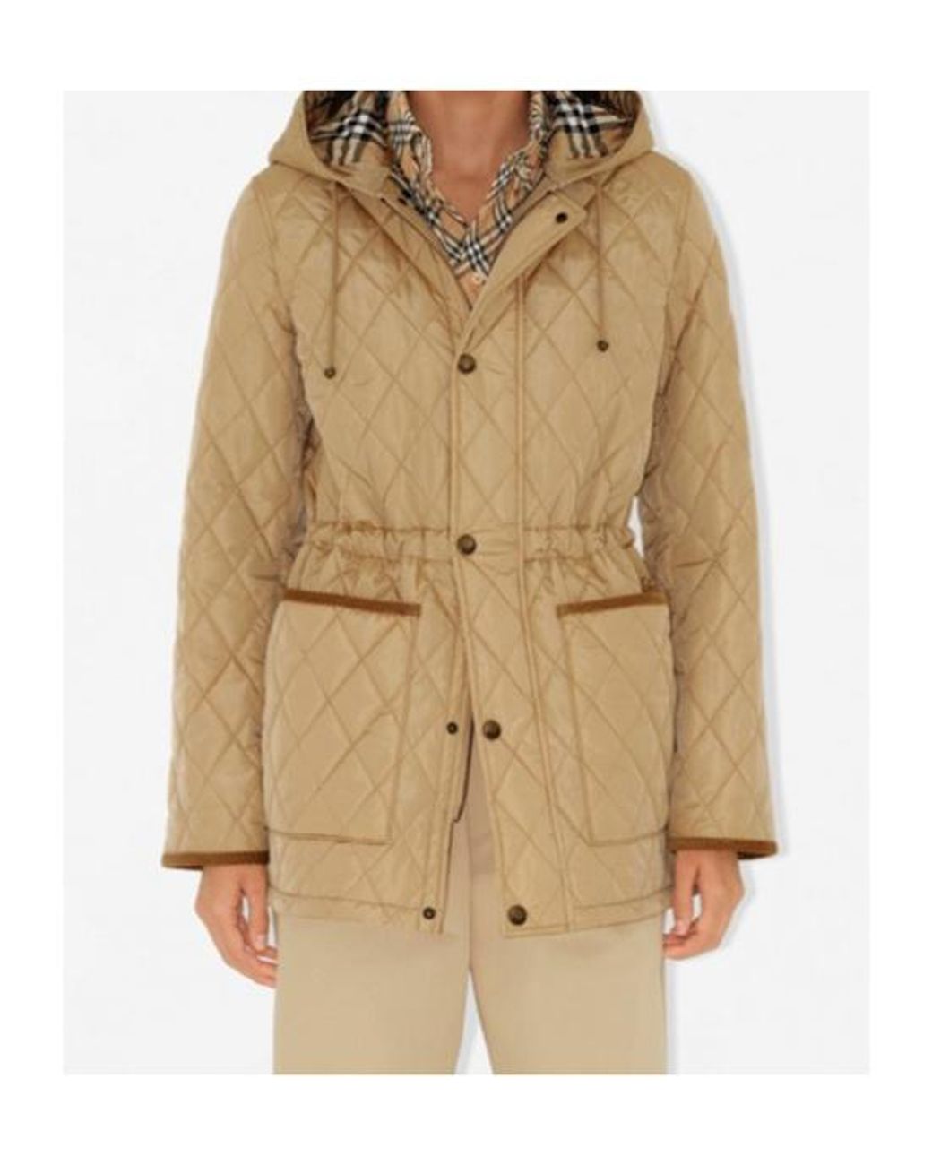 Burberry Natural Bromley Quilted Nylon Jacket