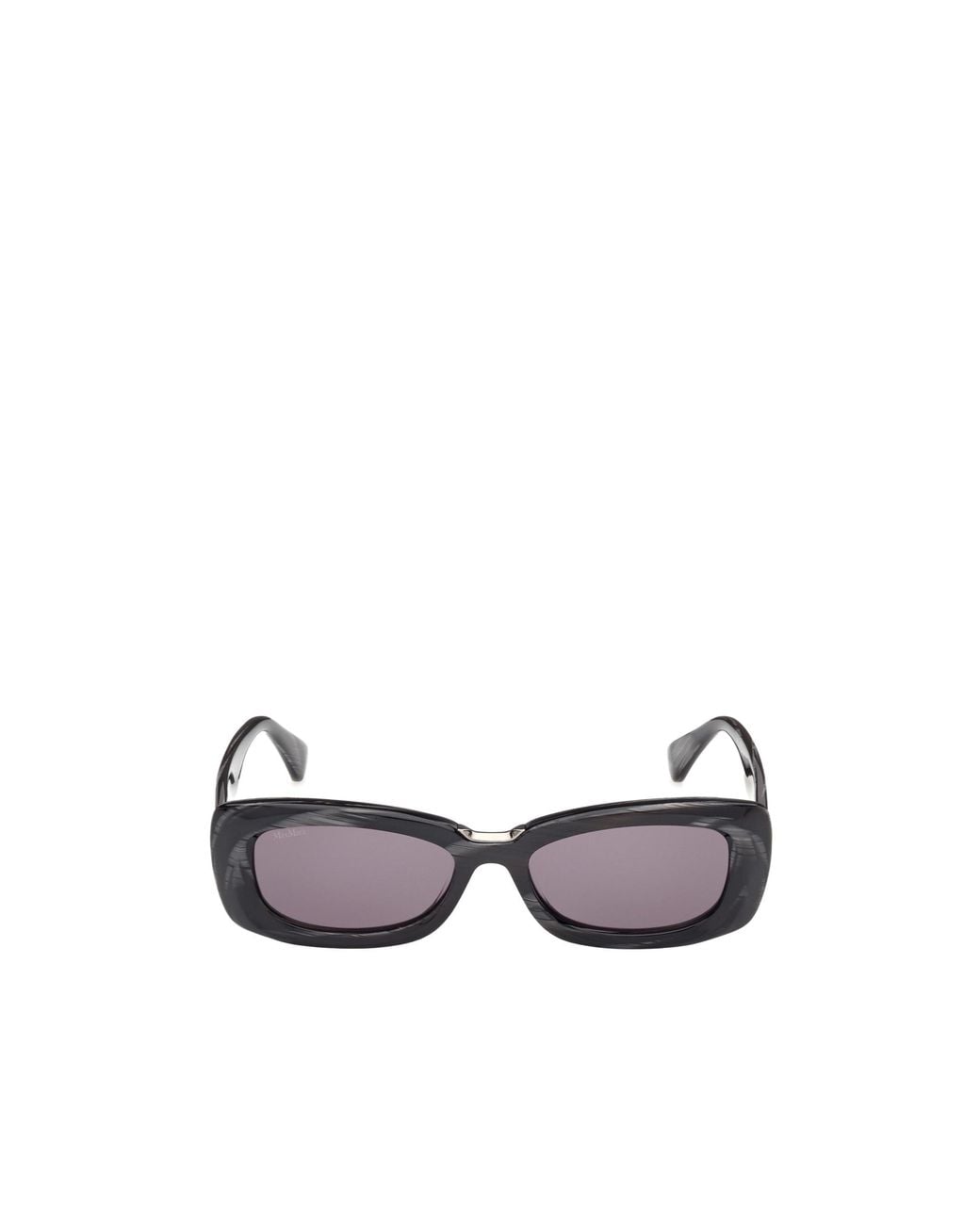 Max Mara White Rectangular Frame Sunglasses