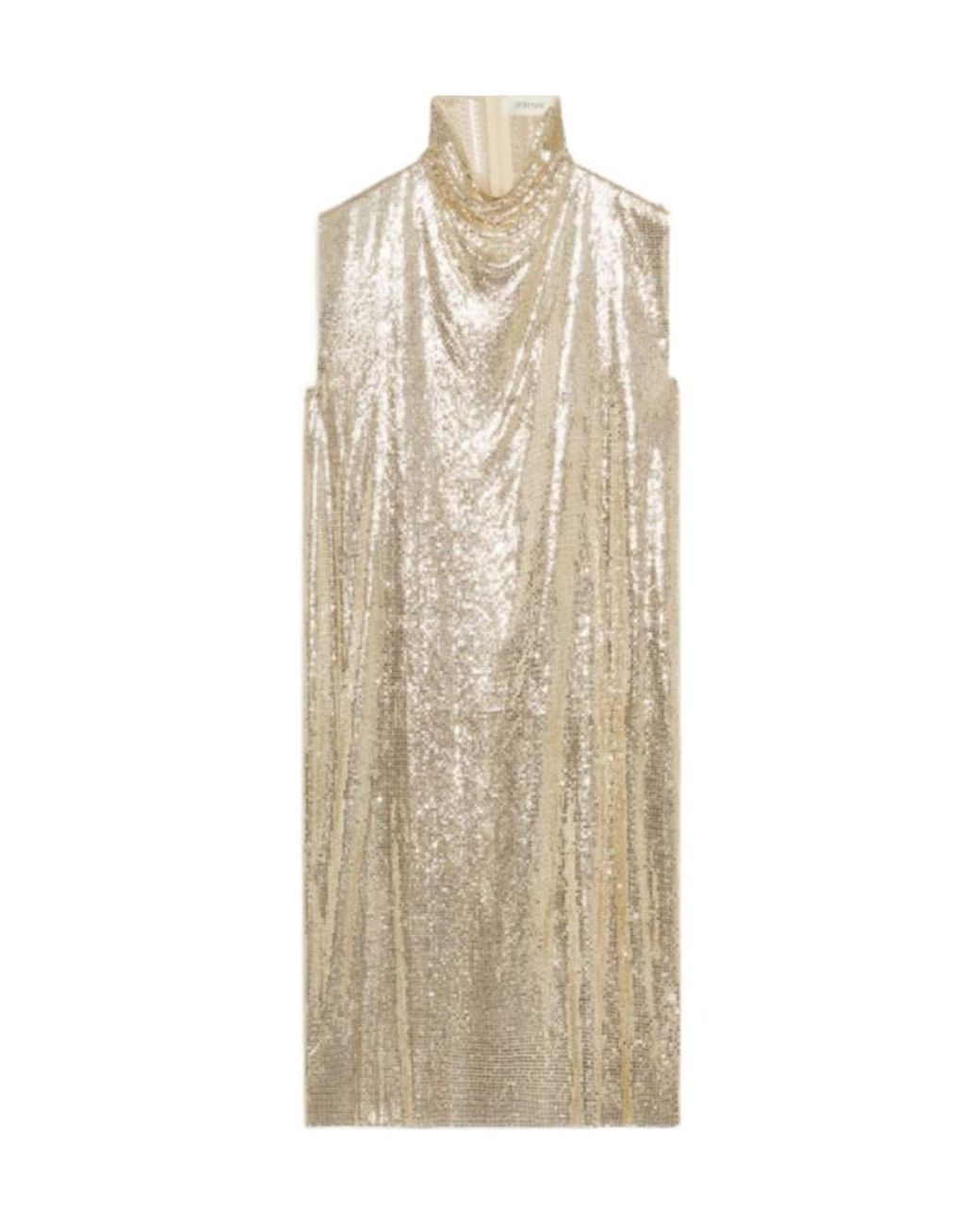 Sportmax Natural Mantide Metallic Effect Dress
