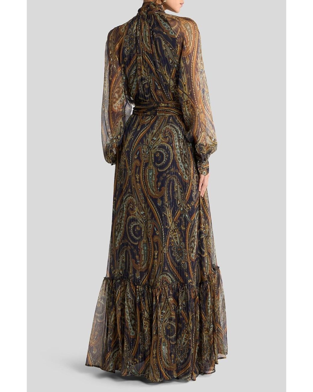 Etro Natural Long-Sleeved Dress