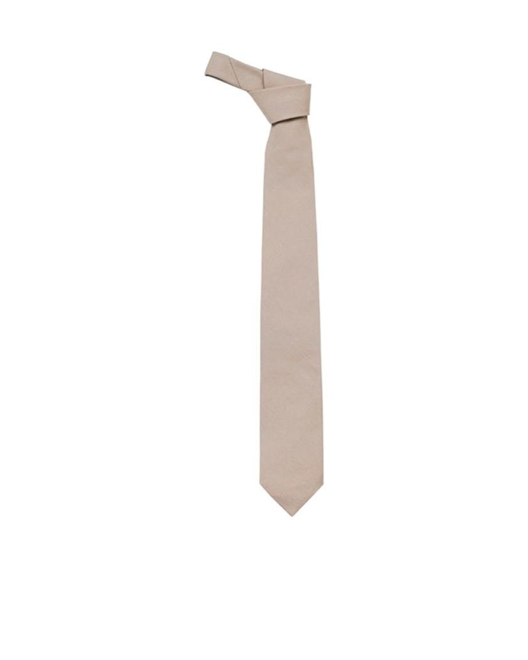 Prada White Pointed Tie for men