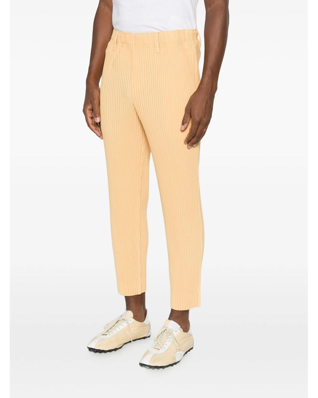 Homme Plissé Issey Miyake Natural Pants With Pleated Pockets for men