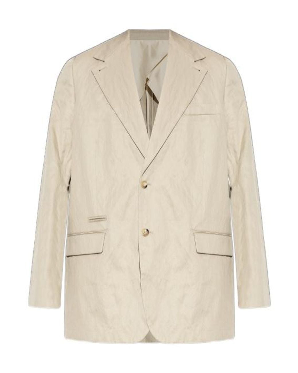 Willy Chavarria Natural Buttoned Blazer for men