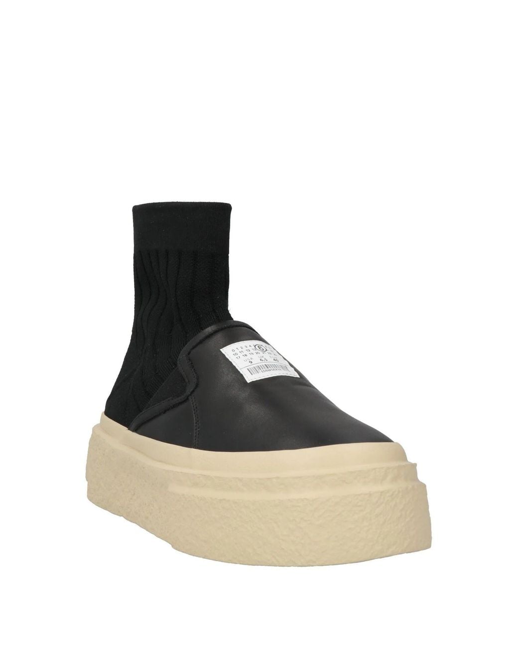 MM6 by Maison Margiela Black Thick-Soled Casual Shoes