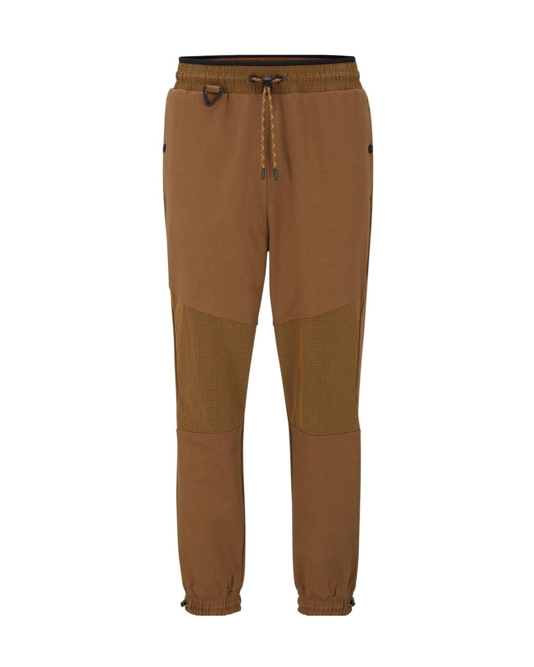 Boss Brown Outdoor-Style Jogger Pants for men