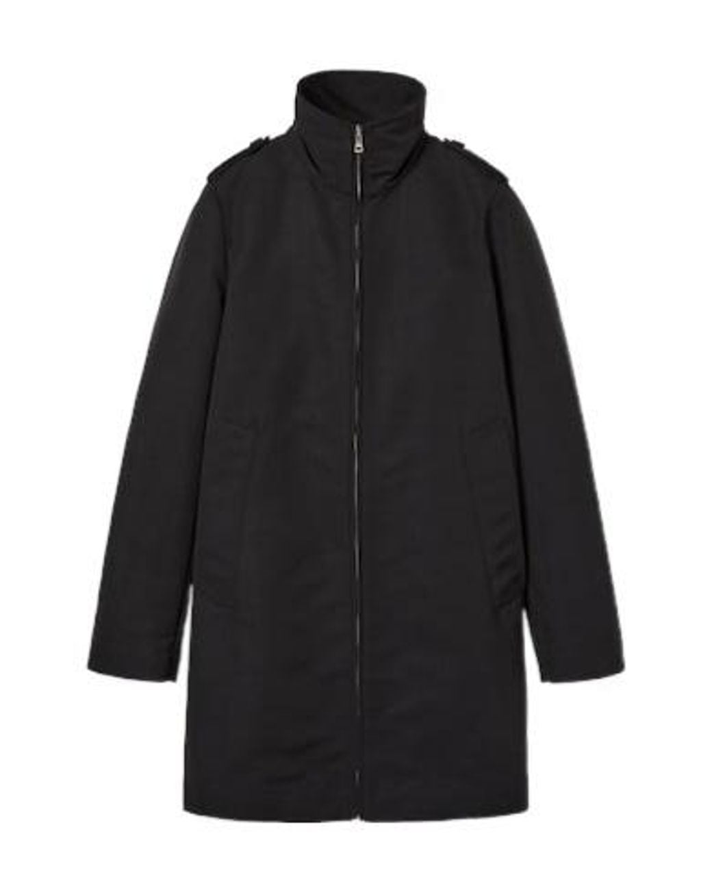 Gucci Black Nylon Faille Coat, Ready-To-Wear