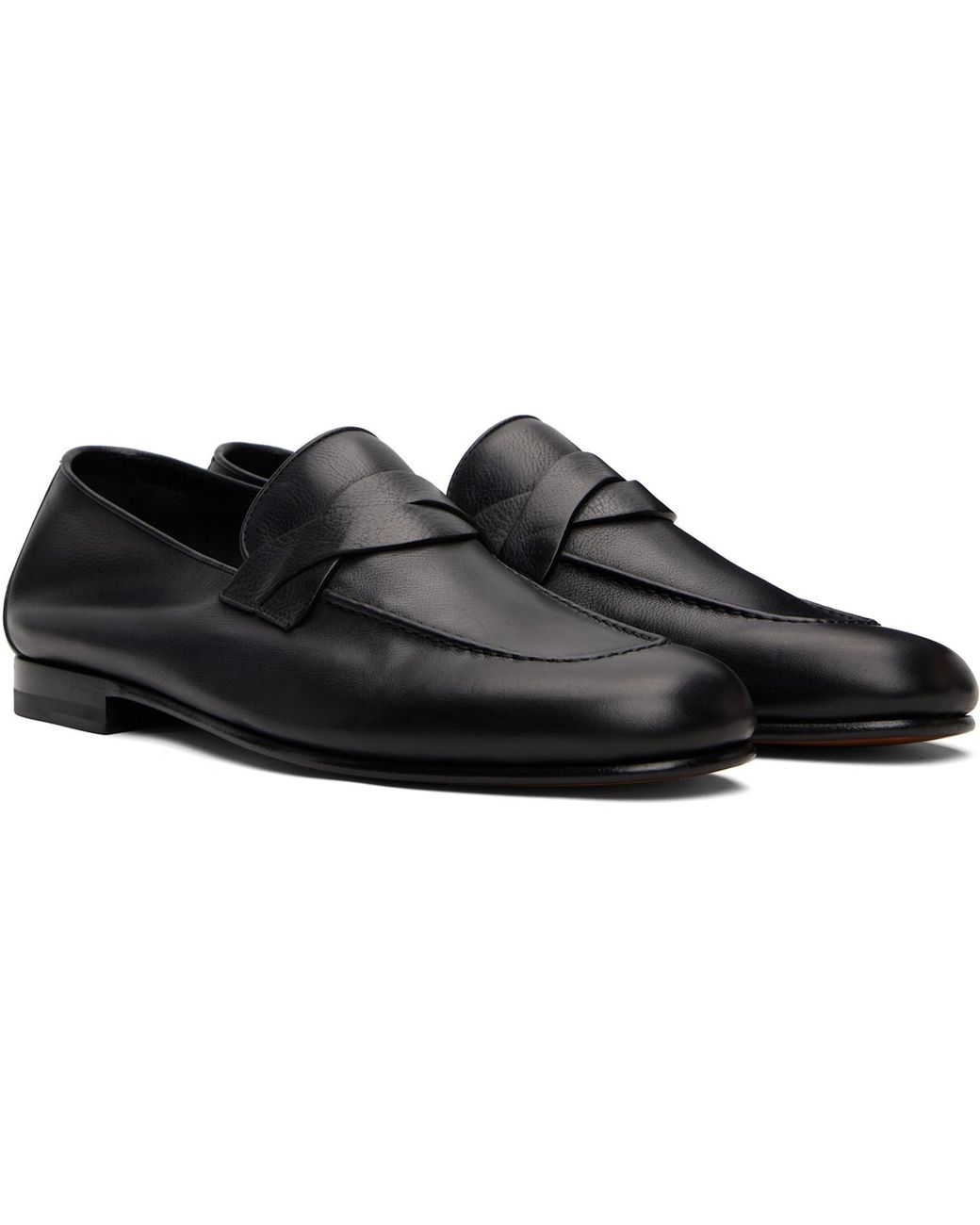 Tom Ford Black Gigi Twisted Loafers for men