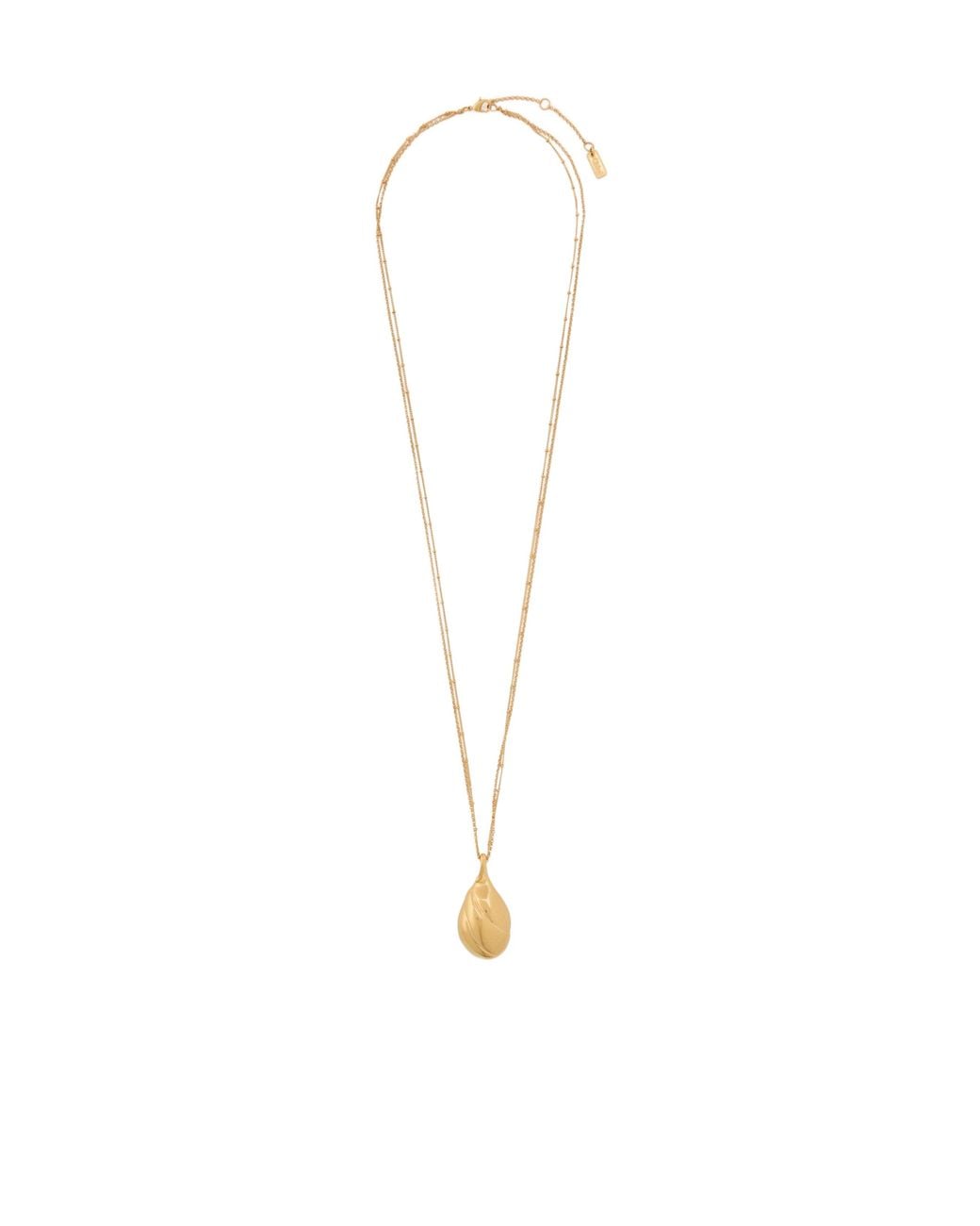 Chloé White Carved Pendant Necklace