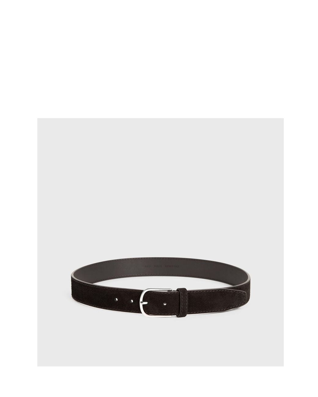 Totême White Suede Buckle Belt for men