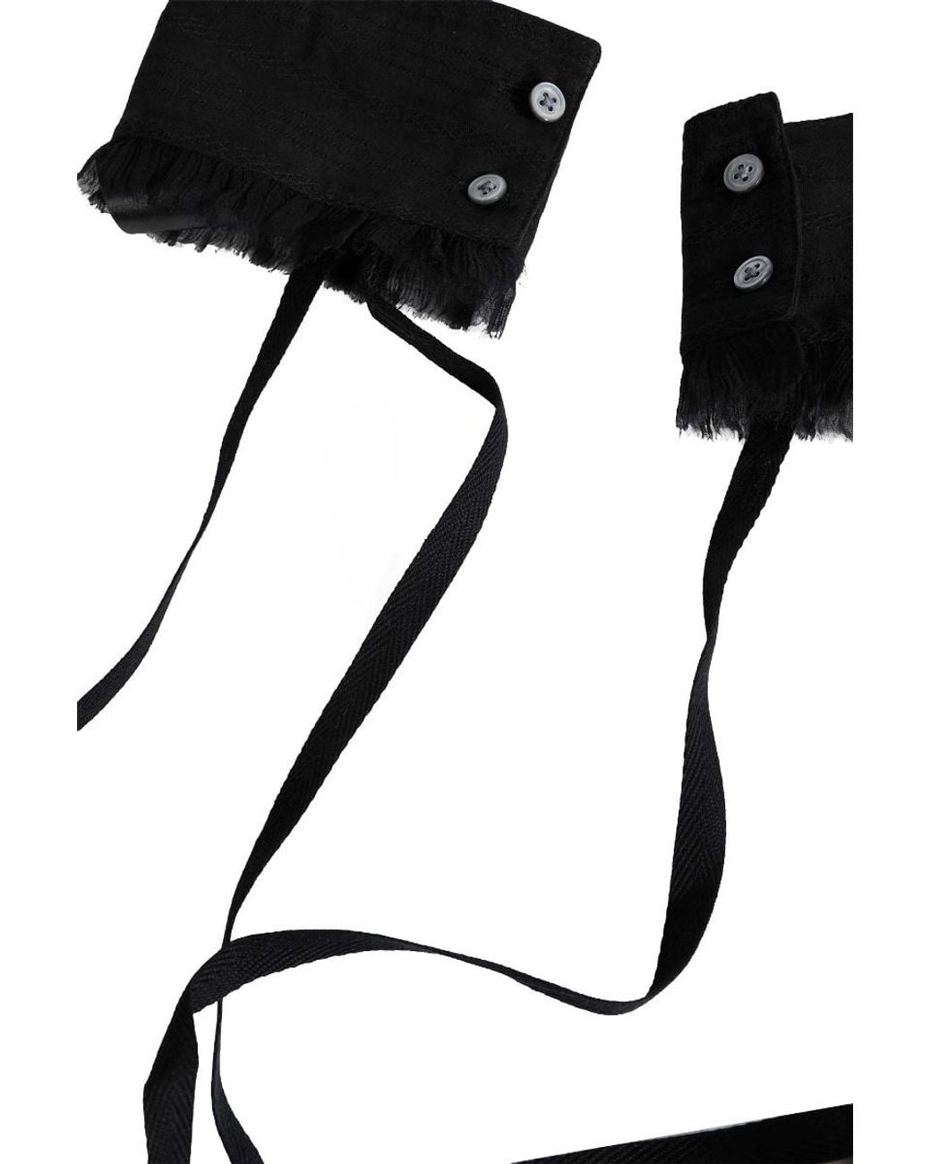 Ann Demeulemeester Black Dante Cuffs for men