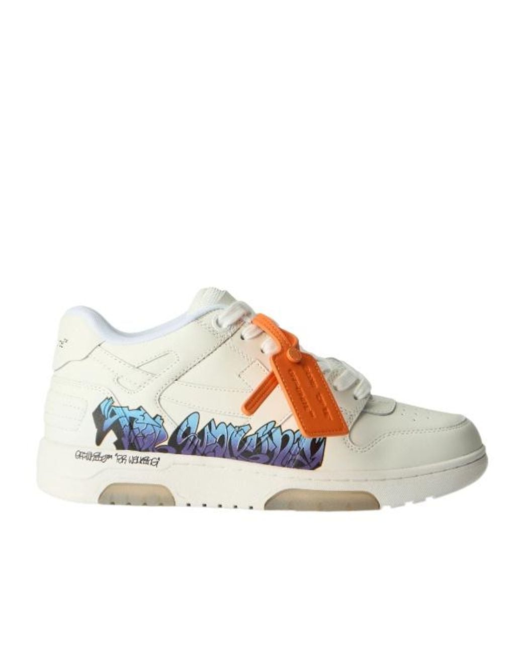 Off-White c/o Virgil Abloh Blue Out Of Office For Walking Artwork Sneakers